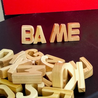 Bộ 26 chữ cái a - z cho bé, đồ chơi gỗ char01