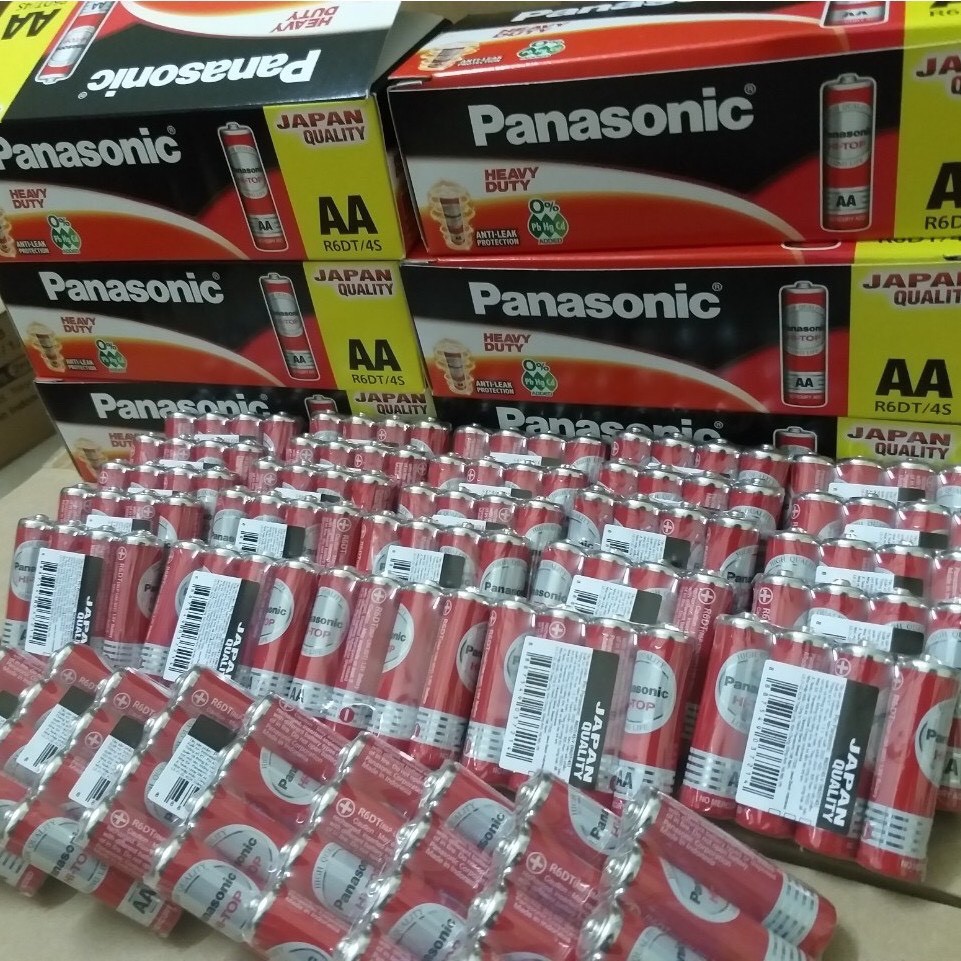 30 viên pin AA Panasonic màu đỏ chính hãng