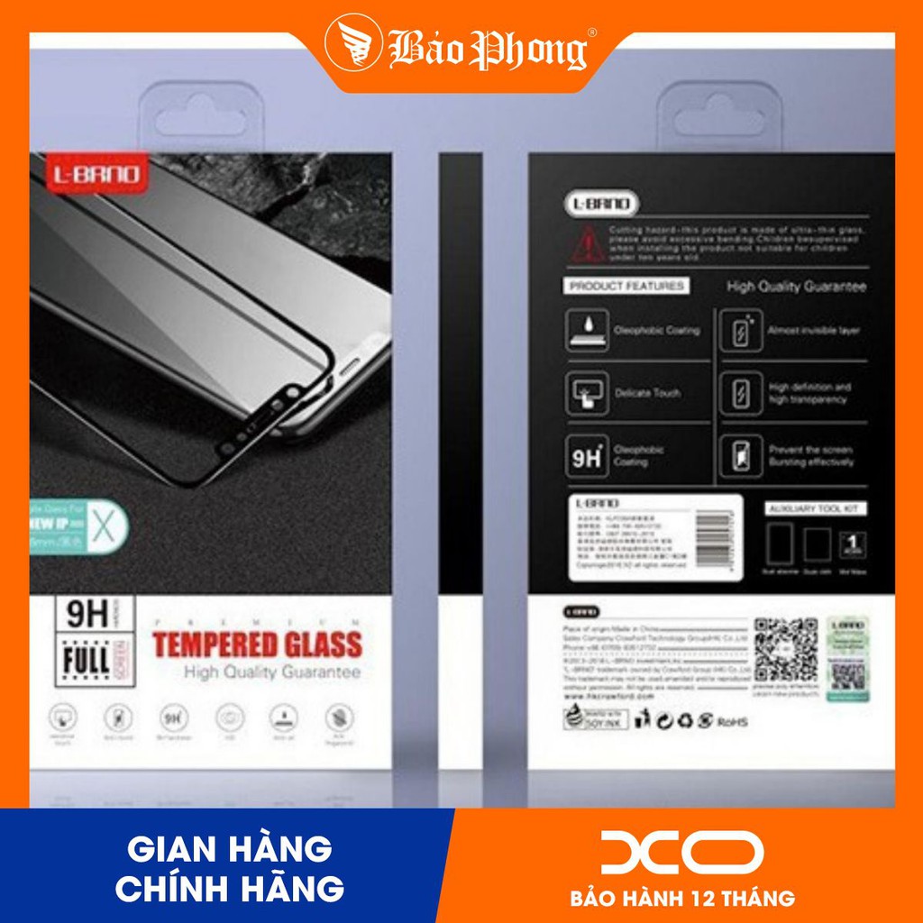 Kính cường lực XO L-BRNO*2.5D IP7/8/ Ip6 Plus/IP6/6S/ Ip7Plus/IP 8 Plus