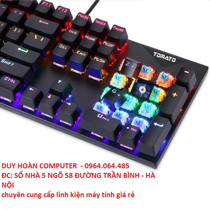 MUA bàn phím cơ TOMATO S220 - TẶNG NGAY BÀN DI CHUỘT GAMING