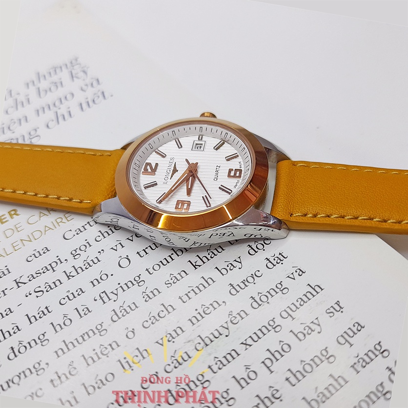 Đồng Hồ Nữ Thời Trang Dây Da - Pin  Kính Sapphire Chống Nước