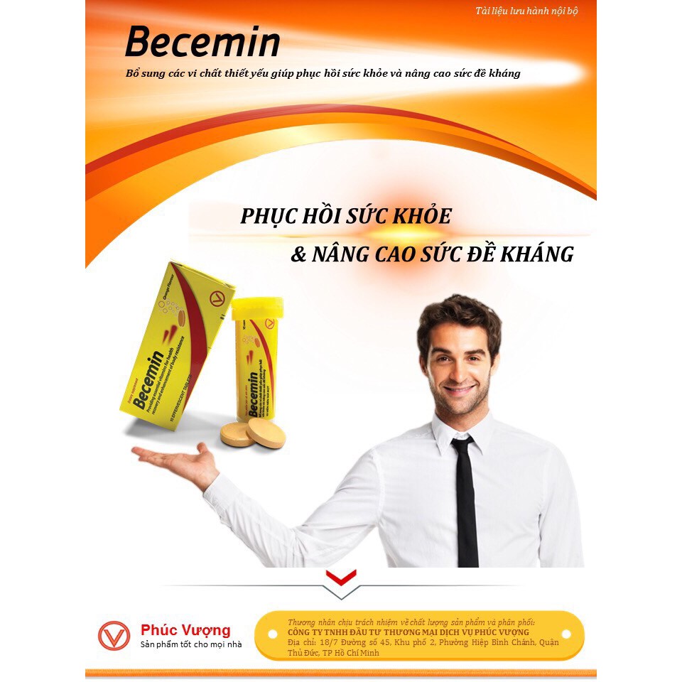 👌[CHÍNH HÃNG] VIÊN SỦI VITAMIN TỔNG HỢP BECEMIN-TĂNG SỨC ĐỀ KHÁNG, HỒI PHỤC SỨC KHỎE, ĐÁNH TAN MỆT MỎI | Thế Giới Skin Care
