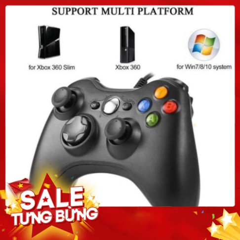 💥Tay Cầm Chơi Game Xbox 360 Hỗ trợ tất cả các thiệt bị Android , PC , PS3,
