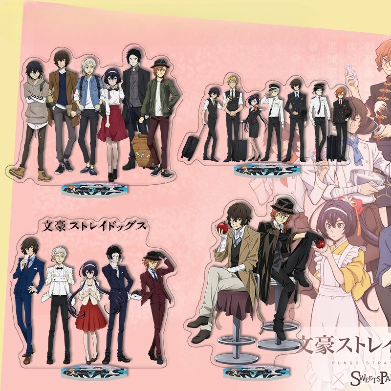 STANDEE BUNGO STRAY DOGS VĂN HÀO LƯU LẠC - MÔ HÌNH DAZAI, CHUUYA, ATSUSHI, ODASAKU, AKUTAGAWA