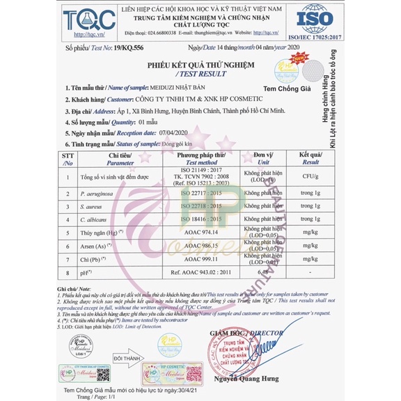 KEM MEIDUZI HÀNG CHUẨN CÓ TEM HP MỚI