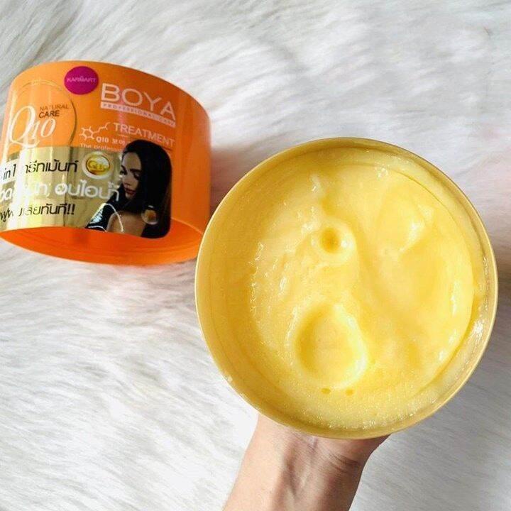 Kem Ủ Tóc Boya Dưỡng Tóc Suôn Mượt, Phục Hồi Hư Tổn 500g Q10 Boya Treatment Thái Lan