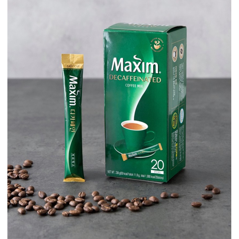 [MAXIM] CÀ PHÊ MAXIM DECAFFEINATED MIX 20 GÓI - [맥심] 디카페인 커피믹스 20입 240G