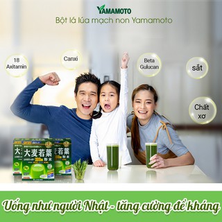 Bột lá lúa mạch non Nhật Bản Yamamoto (chính hãng)