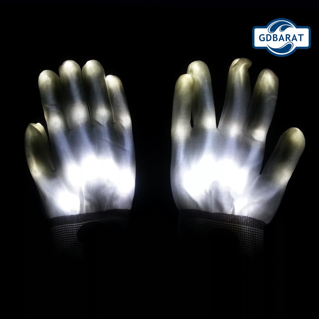 1 Đôi Găng Tay Đèn LED Neon Hóa Trang Halloween