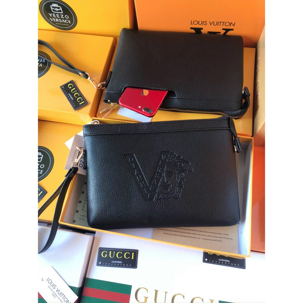 Clutch Cầm Tay Versace Unisex Phong Cách Trẻ Trung