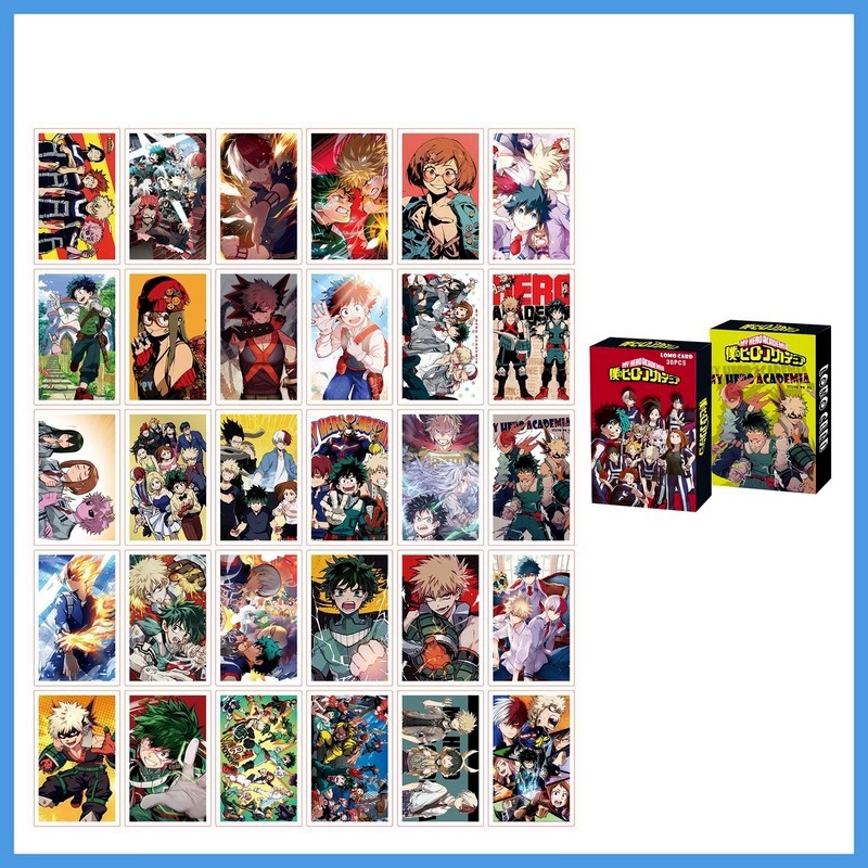 Bộ thẻ IN HÌNH Tokyo Revengers Haikyuu My Hero Academia Hatsune Miku Sakura Cardcaptor anime chibi