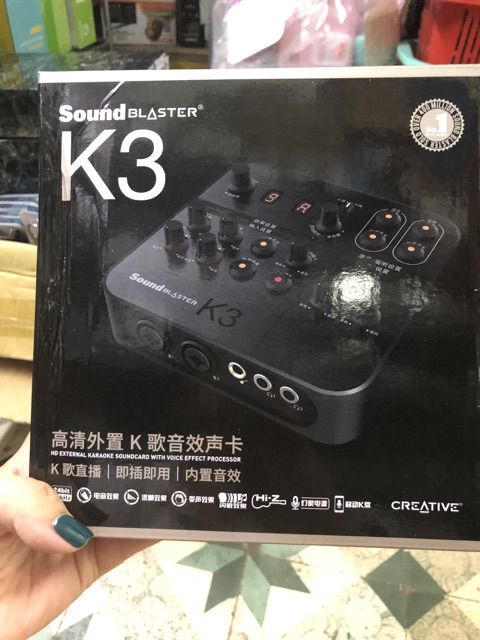 Sound card blaster k3 livetream chất lượng cao
