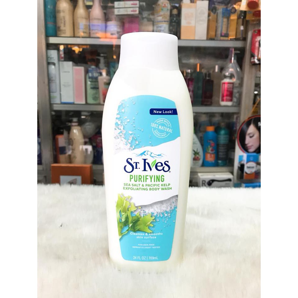 (USA - 709ml) SỮA TẮM ST.IVES BODY WASH TẨY TẾ BÀO CHẾT