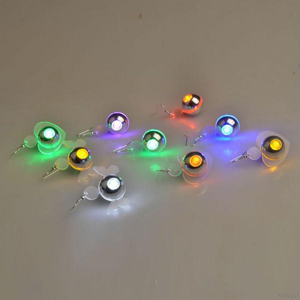 Bông Tai Tròn Gắn Đèn Led Thời Trang Cho Nữ