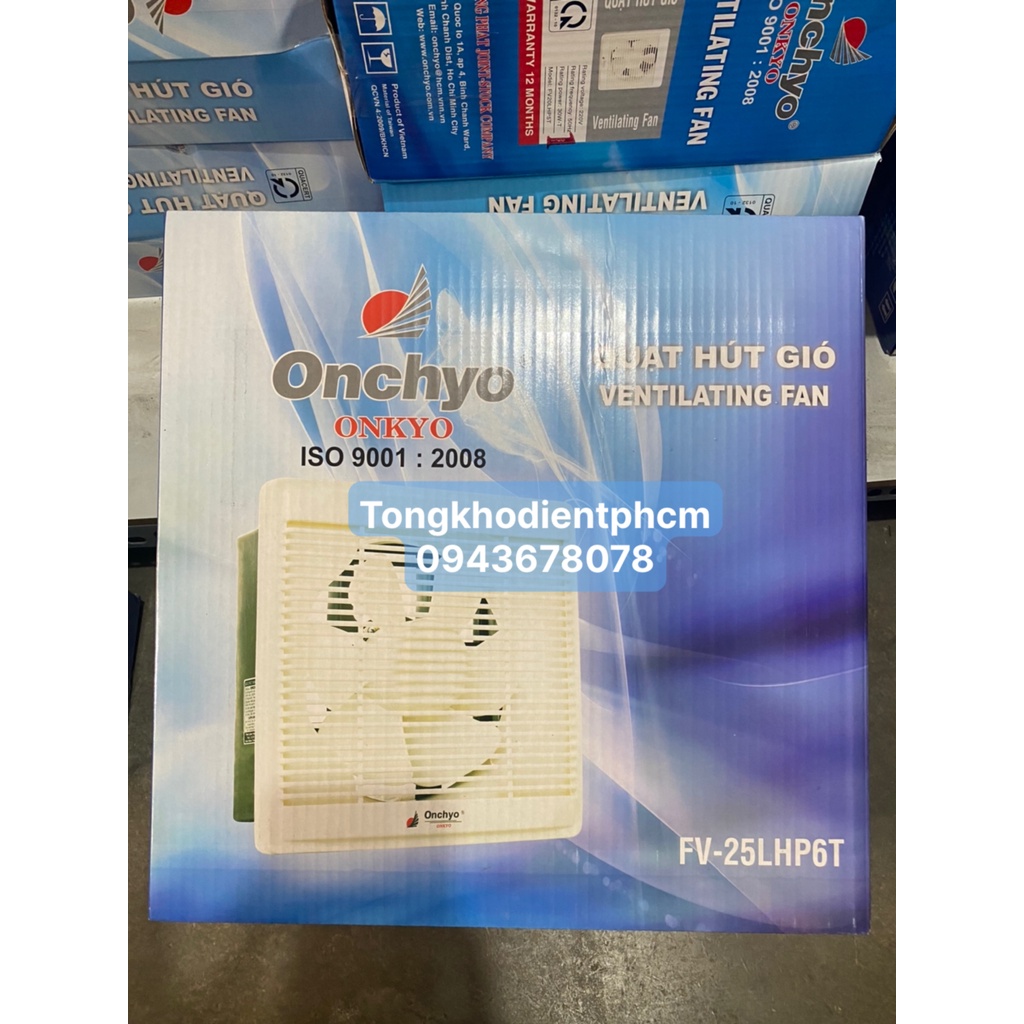 Quạt thông gió gắn tường Onchyo FV25LHP6T- FVCT30LHP6 Hàng Chính Hãng