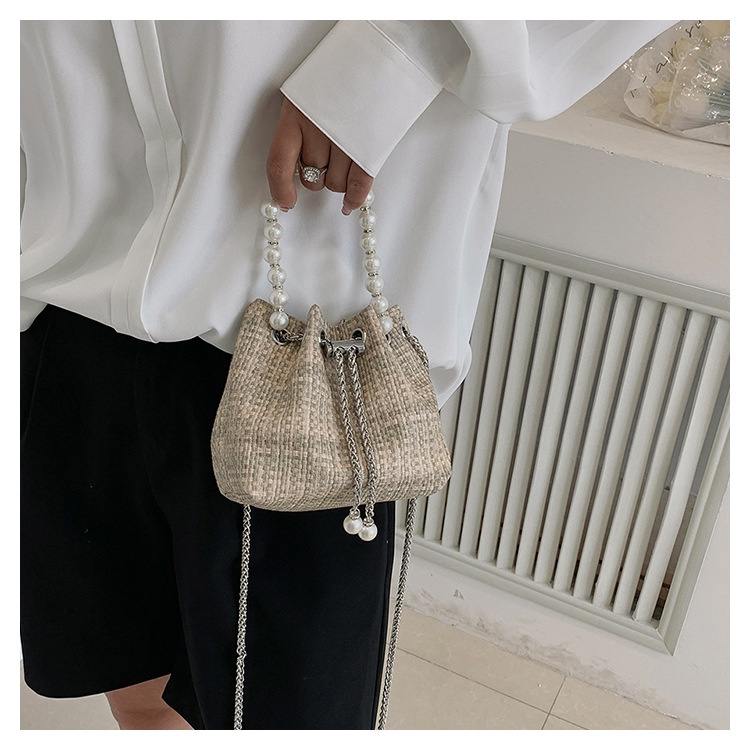 Túi Đeo JASMIN NOIR Chéo  Đính Ngọc Trai Phong Cách Boho Thời Trang Cho Nữ