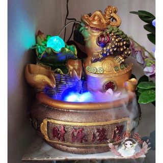 Thác nước phong thủy vật phẩm phong thủy cóc vàng