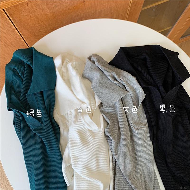 Áo thun ngắn tay cổ chữ v trơn màu thời trang hàn quốc