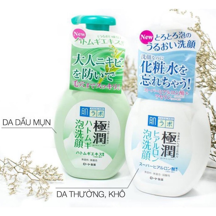 [Japan]  Sữa rửa mặt tạo bọt Hada Labo Nhật Bản 160ml