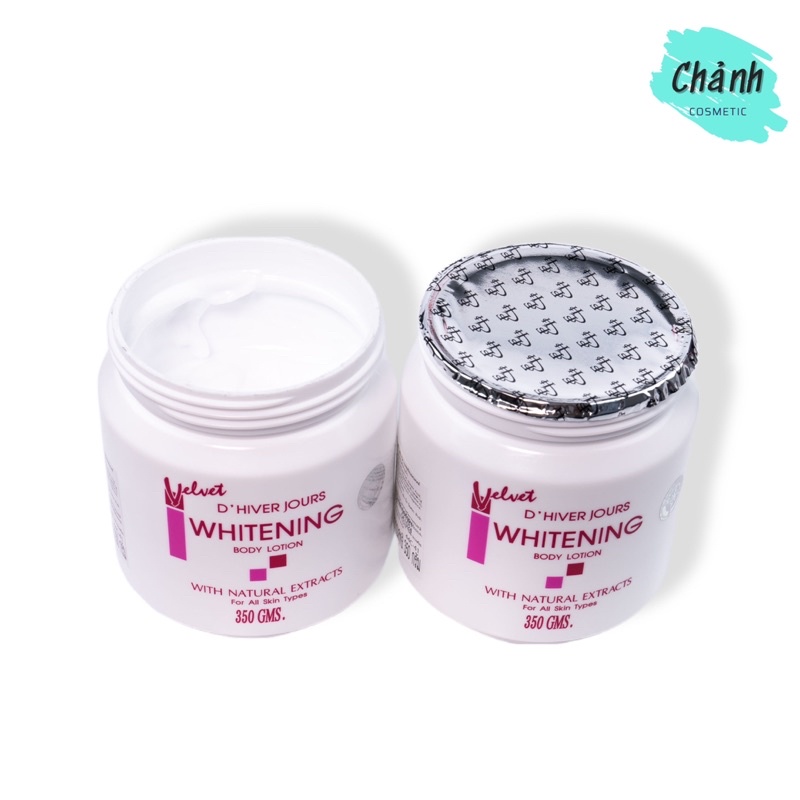 Kem Dưỡng Trắng Body Lotion Whitening Velvet Thái Lan 350