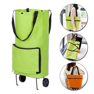 Xe kéo đi chợ dạng túi dài có bánh xe tiện dụng