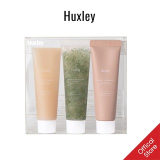 Bộ mặt nạ chăm sóc da 3 bước Huxley Spa 30gx3 (Scrub Mask, Clay Mask, Sleep Mask)