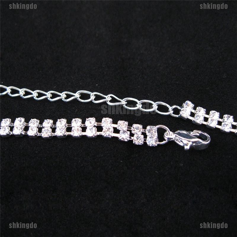 Dây Chuyền Và Bông Tai Cô Dâu Đính Đá Pha Lê Hình Giọt Nước