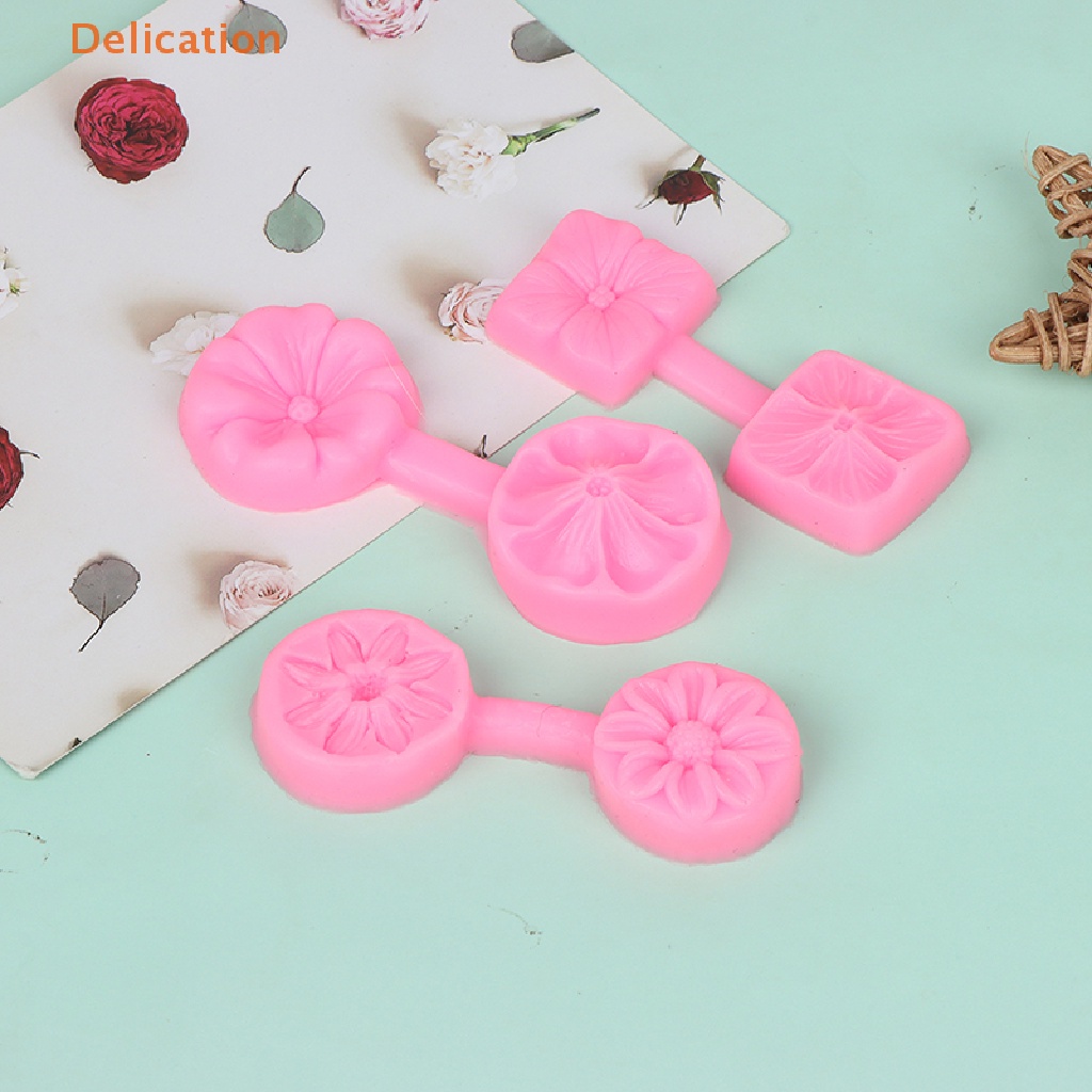 Khuôn Silicone Tạo Hình Hoa Dập Nổi Làm Bánh / Kẹo / Thạch / Socola