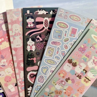 miếng dán sticker trang trí top loader, sổ, thiệp style Hàn