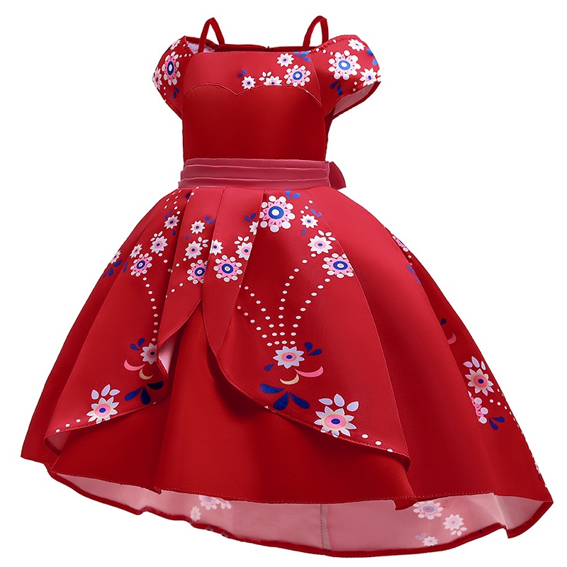 Đầm In Hình Ông Già Noel Xinh Xắn Cho Bé Gái
