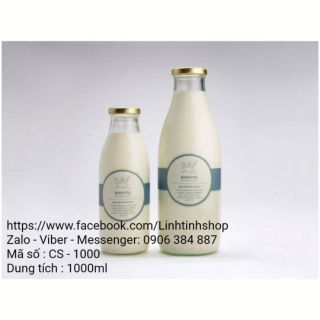 Chai Thủy Tinh/Chai sữa 500ML 1000ml
