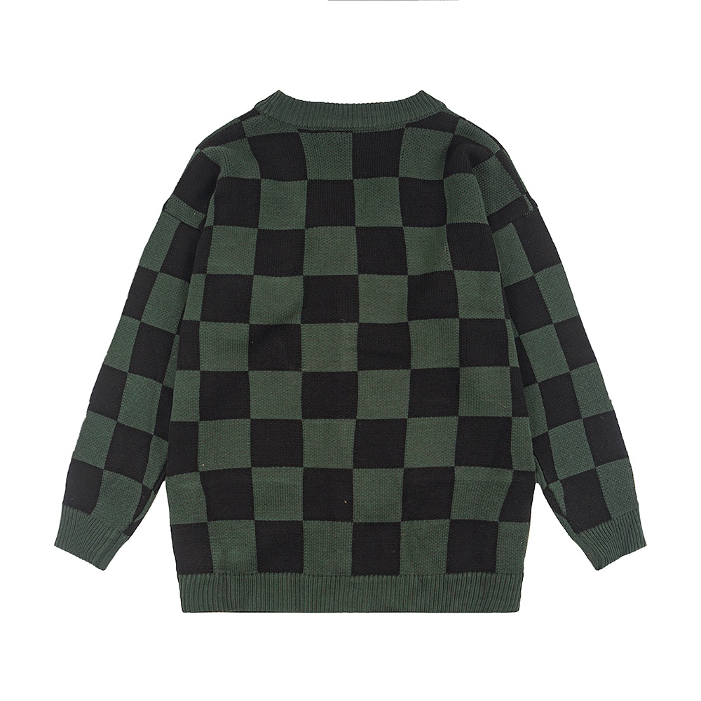 Áo Khoác Len Unisex GREEN CHECKERED CARDIGAN HADES Brand Chính Hãng | BigBuy360 - bigbuy360.vn