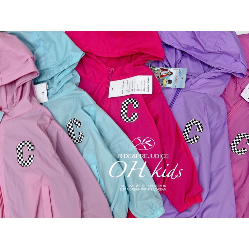 Áo khoác gió 2 lớp cho bé 10-22kg