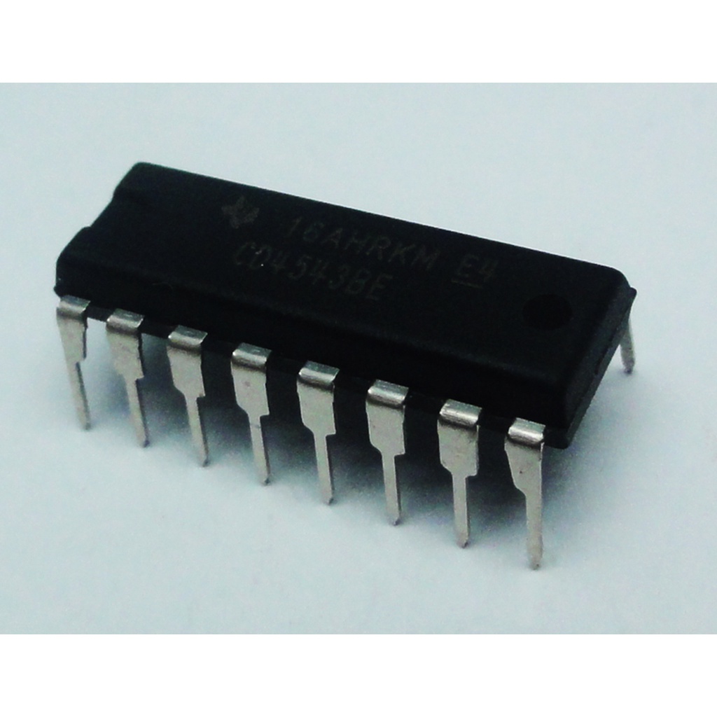 IC số CD4543BE (4543) / 4 x 3-STATE NOR R/S Latches / Linh Kiện Điện Tử