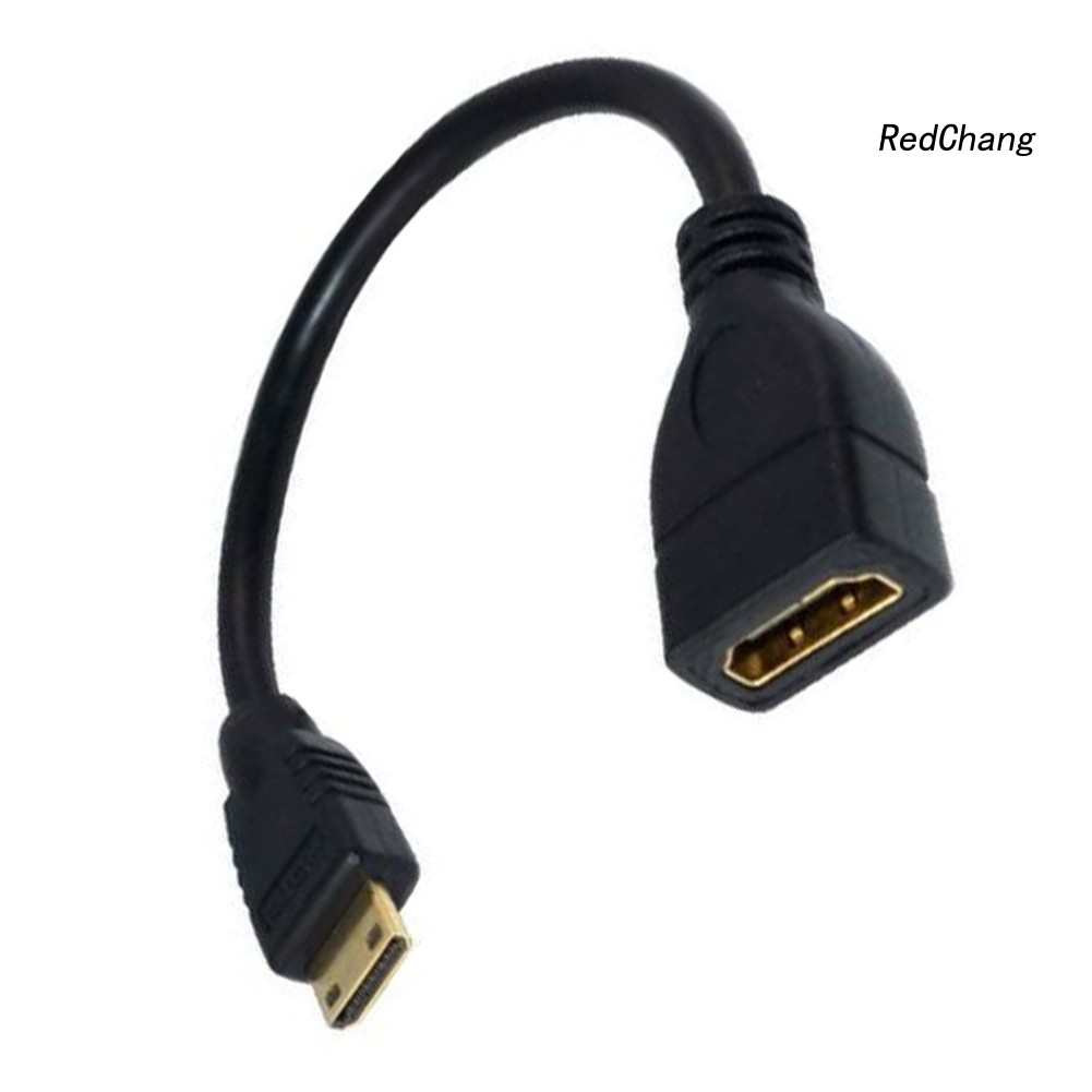 -SPQ- 1.4V Mini HD 1080P HDMI Female to Male Adapter Converter Cable for Projector