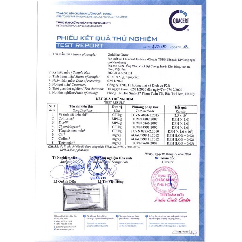 Sữa Non Tổ Yến Goldilac Grow - Hộp 28 Gói - 14g/1góiChính hãng check mã vạch