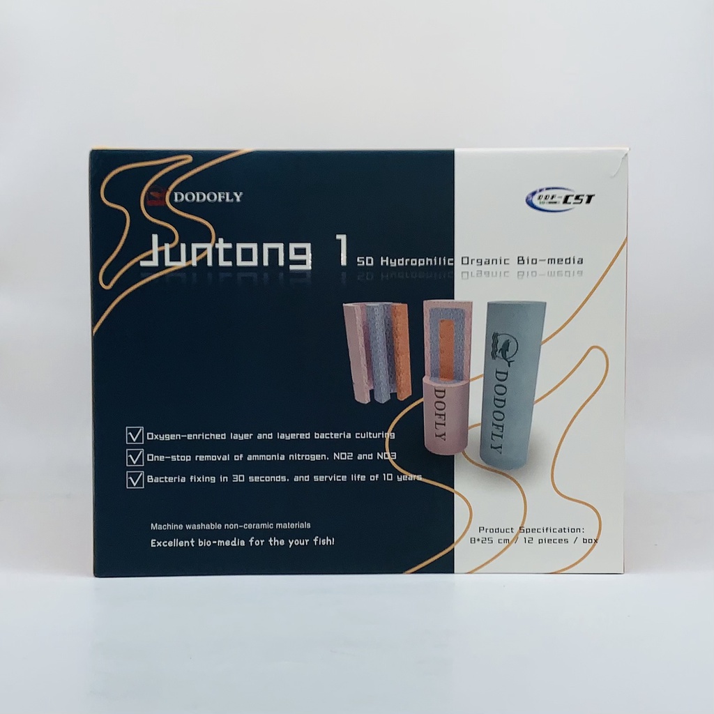 Túi 1 thanh, túi 2 thanh vật liệu lọc bể cá DODOFLY JUNTONG-1 8x25cm