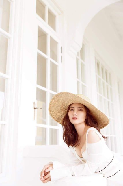 Mũ cói chuông vành rộng siêu sang