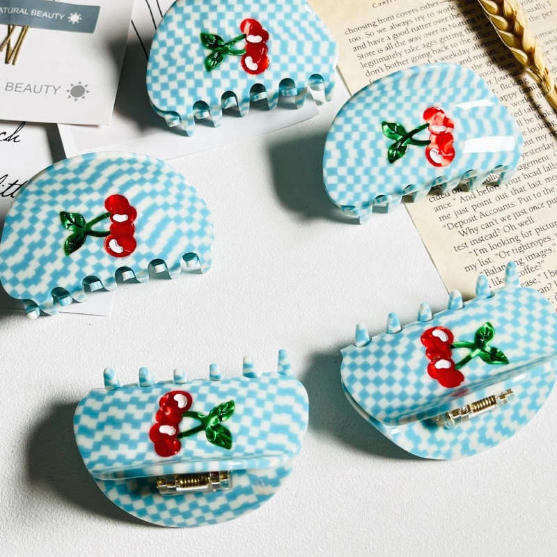 Băng Đô Cài Tóc In Họa Tiết Cherry Dễ Thương Thời Trang Mùa Hè Cho Nữ