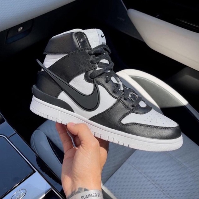 Giày cao cổ Ambush Dunk high đen trắng