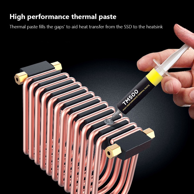 Ống Đồng Tản Nhiệt M2 SSD 2280 M.2 NVME NGFF M2 Hai Lớp