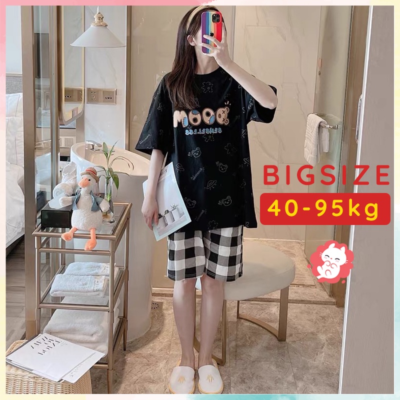 Đồ ngủ Bigsize đồ mặc nhà họa tiết dễ thương cotton BC25