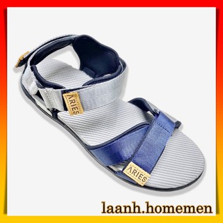 Giày Sandal Nam ARICH BY ARIES Màu Xanh Bạc Thời Trang - Dép Sandal Quai Hậu - AMSS04
