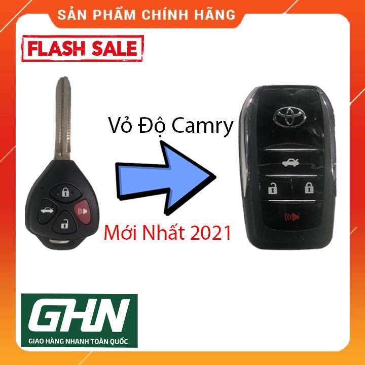 Vỏ Chìa Khóa Độ Toyota 4 nút mới nhất 2021 (Vios, Altis, Yaris, Fortuner, Inova, Camry)