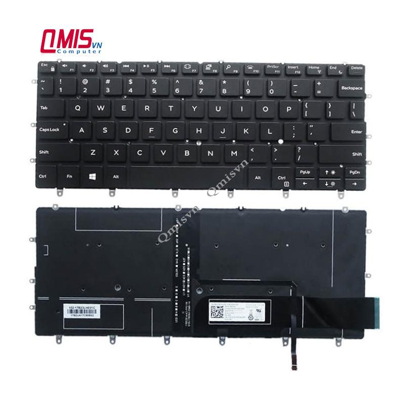 Bàn phím laptop Dell XPS 13 9370 9380, 13-9370, 13-9380 - XPS 13 9370 9380 (CÓ ĐÈN)