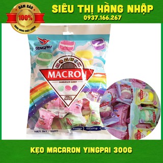 Kẹo dẻo macron Yingpai gummy cầu vồng HongKong 300g