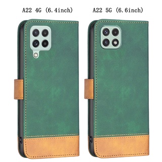 Bao Da Điện Thoại Dạng Ví Khóa Từ Tính Cho Samsung Galaxy A22 4G A225 SM-A225F Samsung A22s A22 5G A226B
