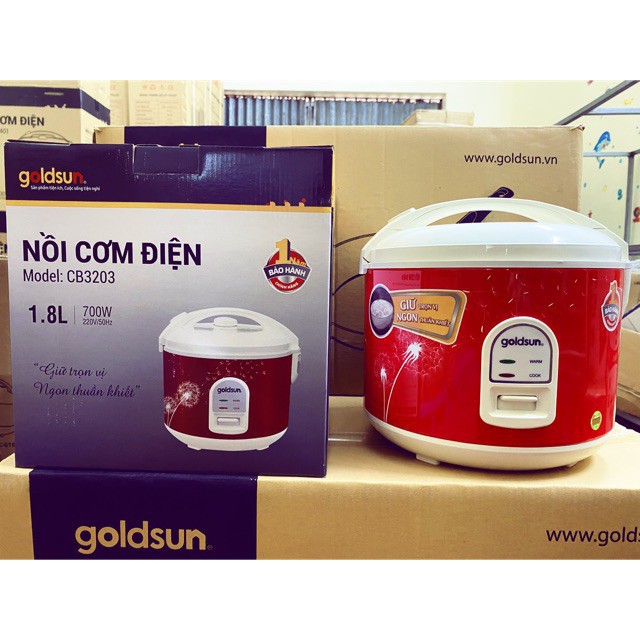 [chính hãng] Nồi cơm điện goldsun CB3203 dung tích 1.8l | BigBuy360 - bigbuy360.vn