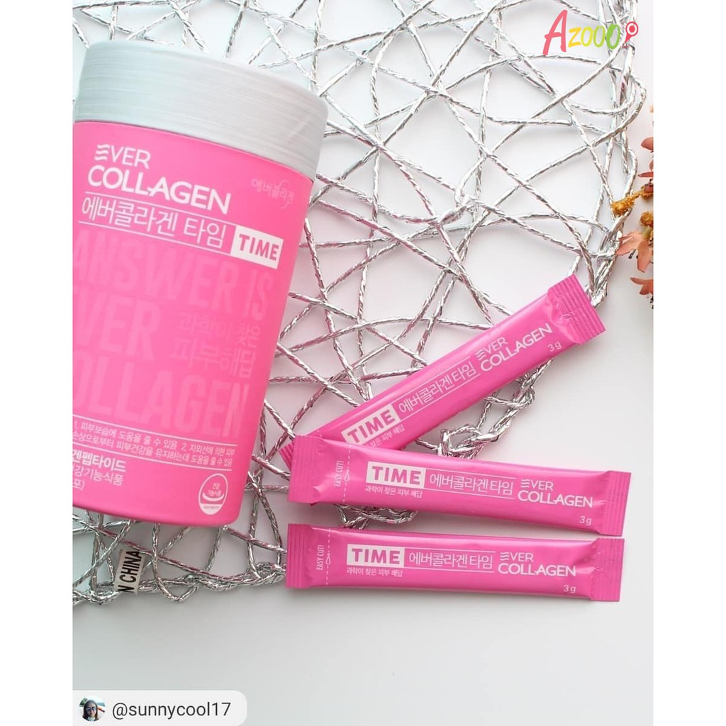 EVER COLLAGEN TIME dạng bột - Collagen số 1 Hàn Quốc [NHẬP KHẨU CHÍNH HÃNG] | Thế Giới Skin Care