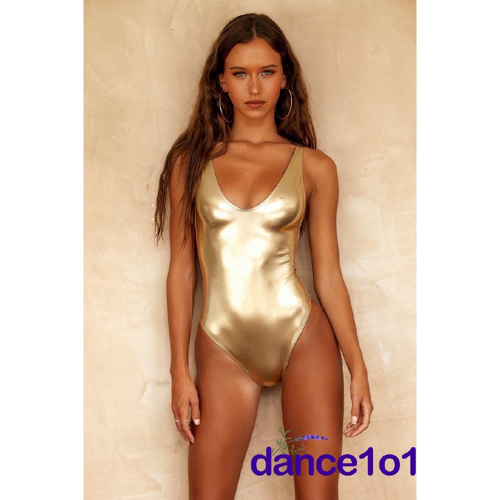 Đồ tắm sáng bóng thời trang quyến rũ cho nữ